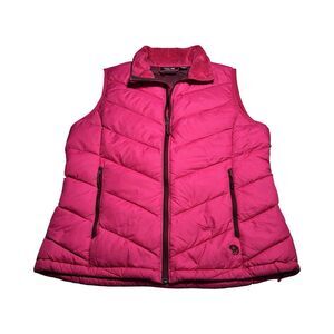 Mountain Hardware Women's Ratio Duck Down Full Zip Vest in Magenta Pink Size L